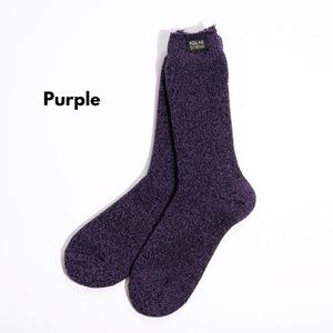 𝅺PURPLE Marled Insulated Cozy Thermal Winter Socks